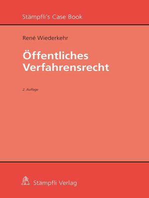 cover image of Öffentliches Verfahrensrecht